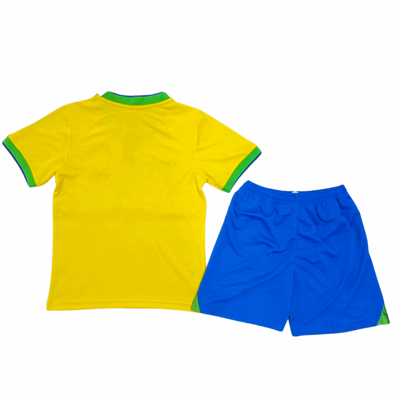 Camisa e Pantalones Cortos para Niño Brasil 22/23