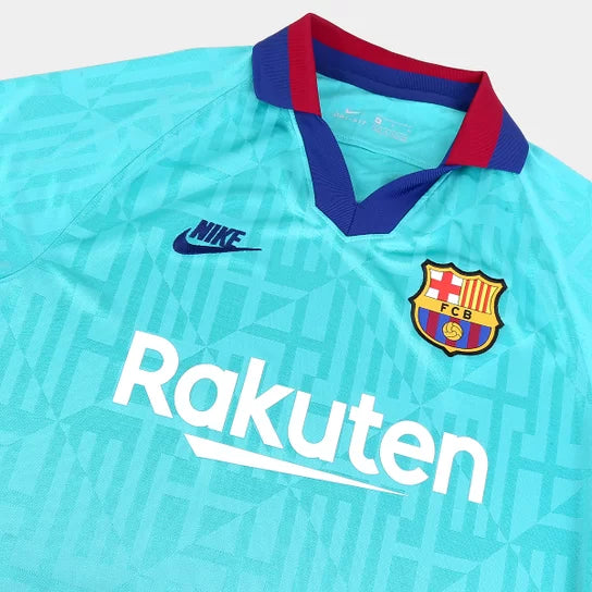 Camiseta FC Barcelona retro 19/20 Hombre - Azul Turquesa