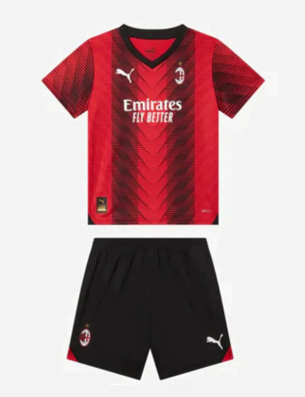 Camiseta y Pantalon Corto para Niño AC MILAN Home 23/24