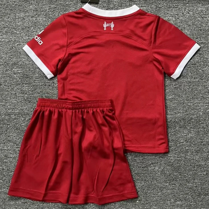 Camiseta y Pantalones Cortos para niños Liverpool Home 23/24