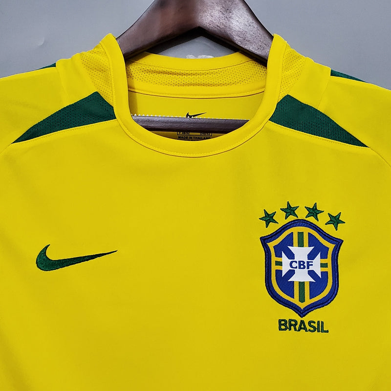 Camiseta Retro 2002 Brasil Home