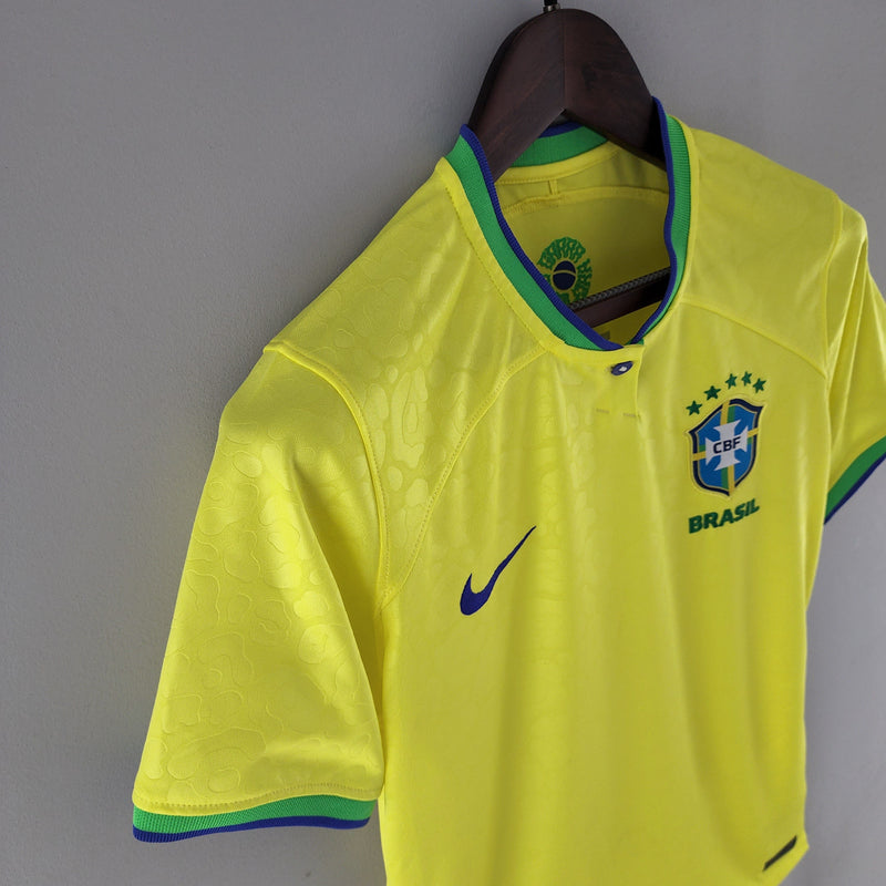 Camiseta Brasil Mujer 2022