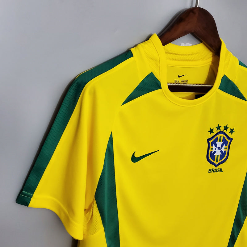 Camiseta Retro 2002 Brasil Home