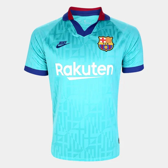 Camiseta FC Barcelona retro 19/20 Hombre - Azul Turquesa