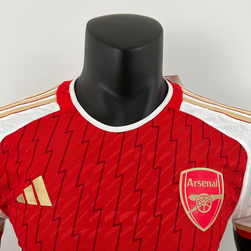 Camiseta Arsenal Home 23/24 Roja y Blanca - Jugador