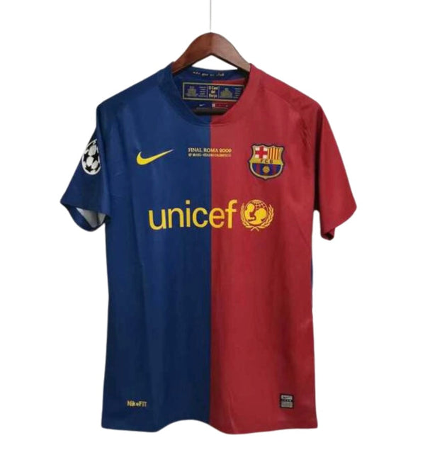 Camiseta Retro Barcelona 2008/09 UEFA Champions League Local - con parche