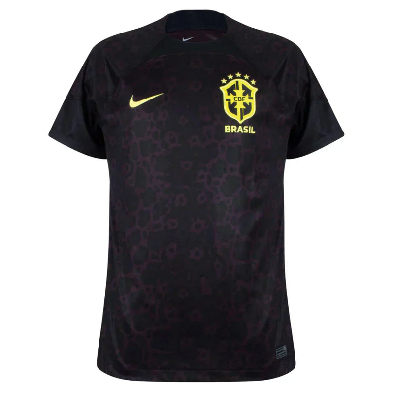 Camiseta de Portero Brasil 2022 Fan Nike Hombre - Negro